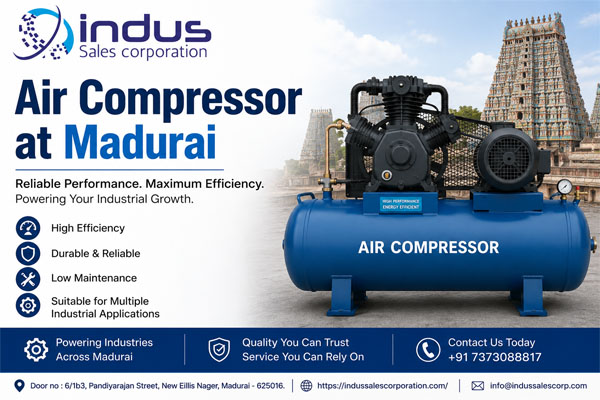 Air compressor at Tuticorin | Air Compressor at Tirunelveli | Air Compressor at Madurai