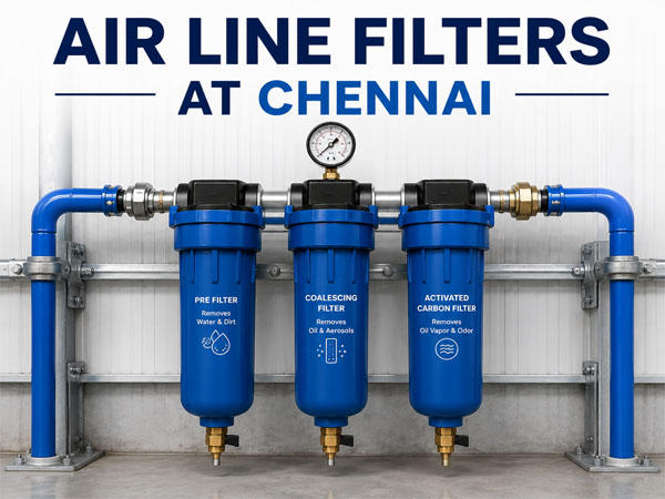 Air Line Filters at Chennai | Aluminium Pipe Line at Madurai | Air Compressor at Madurai