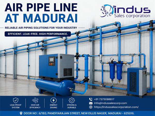 Aluminium Pipe Line at Madurai | Chiller Pipe Line at Chennai | Air Compressor at Madurai Aluminium Pipe Line at Madurai | Chiller Pipe Line at Chennai | Air Compressor at Madurai