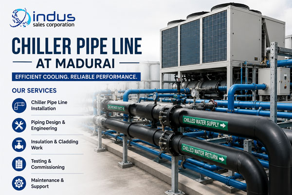 Chiller Pipe Line at Madurai | Chiller Pipe Line at Chennai | Air Compressor at Madurai