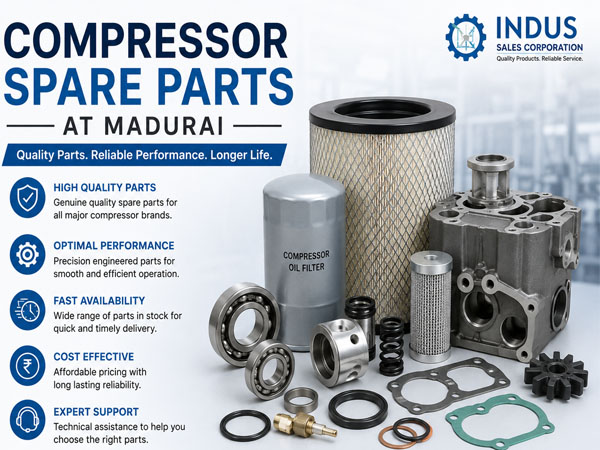 Compressor Spare Parts at Madurai | Chiller Pipe Line at Madurai | Air Compressor at Madurai