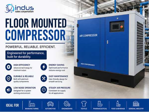 Floor Mounted Compressor | Aluminium Pipe Line at Madurai | Air Compressor at Madurai