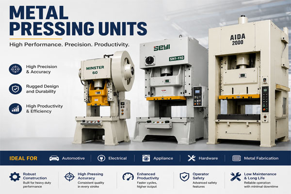 Metal pressing units, Dhall mills, Air Compressor at Chennai,